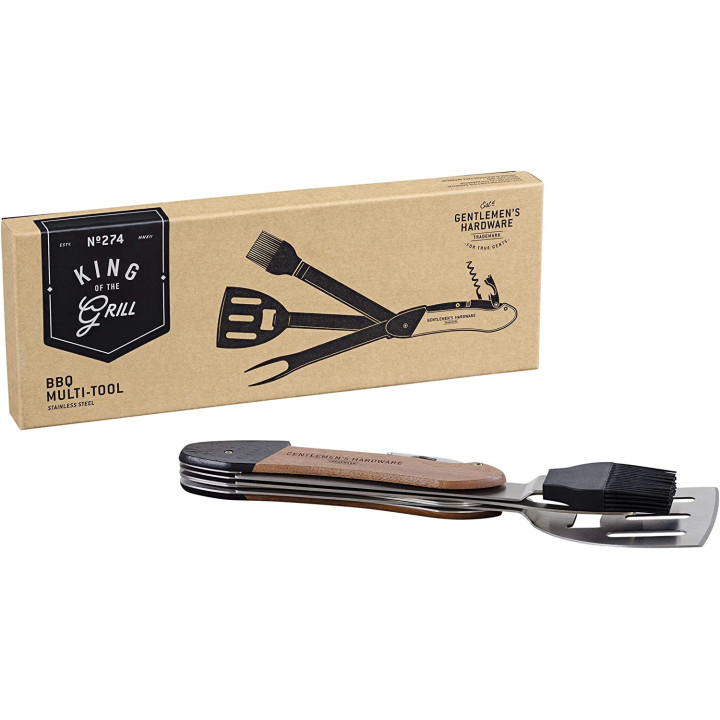Accessoire pour barbecue - Spatule - Pinceau - Fourchette - Décapsuleur - Tire-bouchon