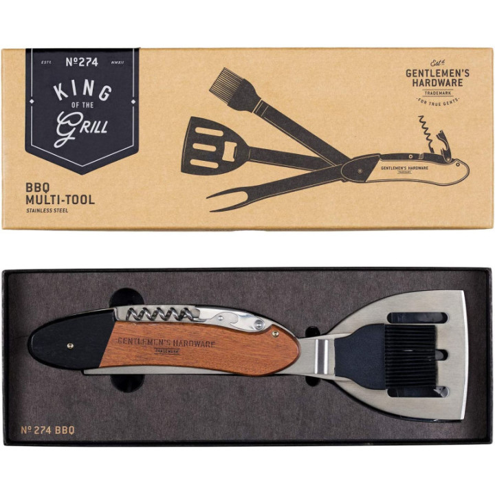 Accessoire pour barbecue - Spatule - Pinceau - Fourchette - Décapsuleur - Tire-bouchon