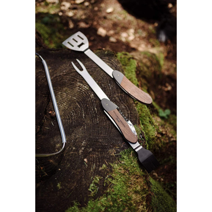 Accessoire pour barbecue - Spatule - Pinceau - Fourchette - Décapsuleur - Tire-bouchon