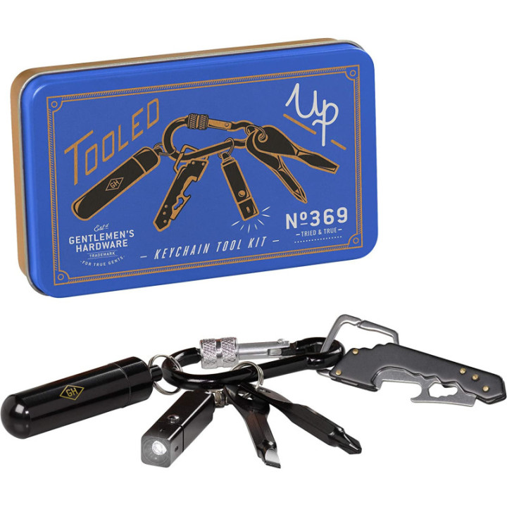 Porte-clés - Outils  - Lampe LED - Décapsuleur - Tournevis - Porte-monnaie
