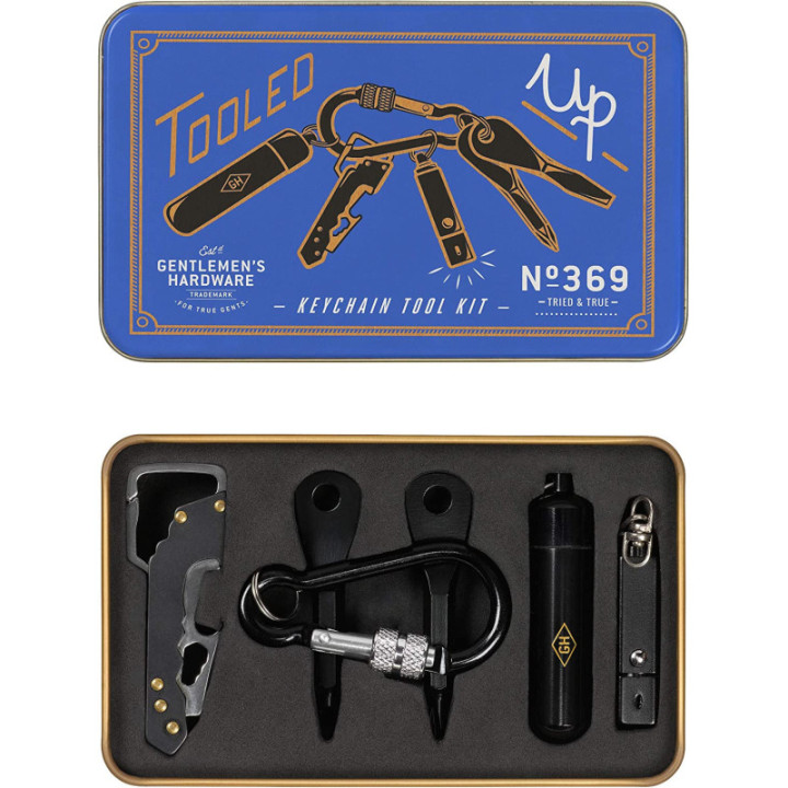 Porte-clés - Outils  - Lampe LED - Décapsuleur - Tournevis - Porte-monnaie