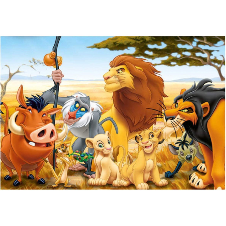 Puzzle - Le roi lion - Le livre de la jungle - Disney - 50 pièces - Educa