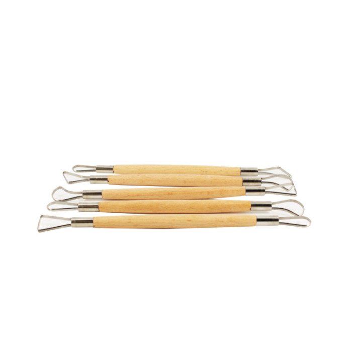 Outils de poterie - Mirettes double coupante - 22 cm - 5 pièces