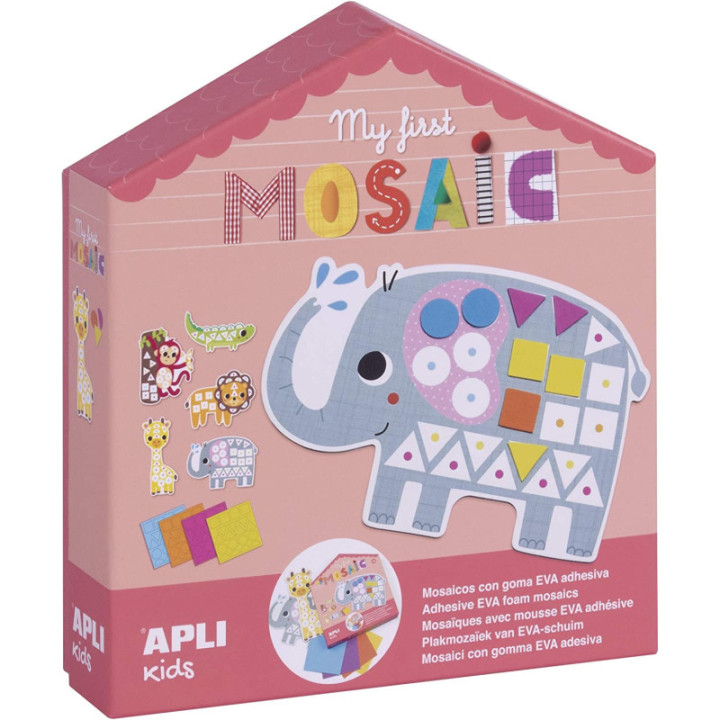 Boîte de gommettes - Enfant - Jeu - Mosaïque en mousse - Apli Kids