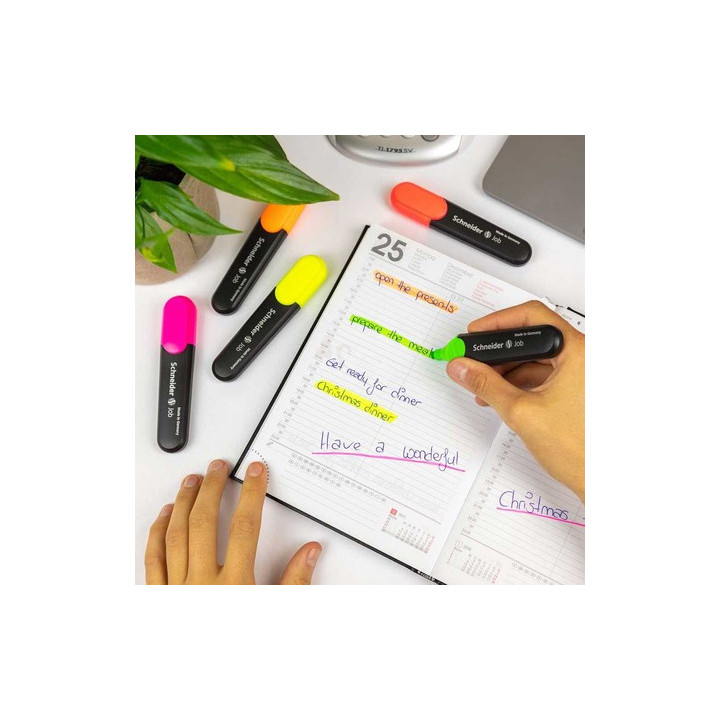 Etui De 6 Surligneurs - Job - Assortiment - Schneider