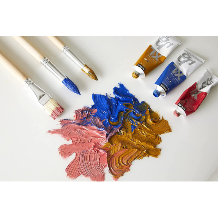Peinture à l'huile - Fine - 20 tubes de 20 ml + 1 pinceau - Pébéo Studio XL
