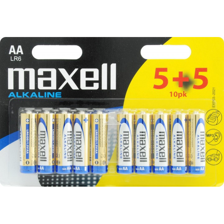 Piles Alkaline Aa Lr6 5+5 - Maxell