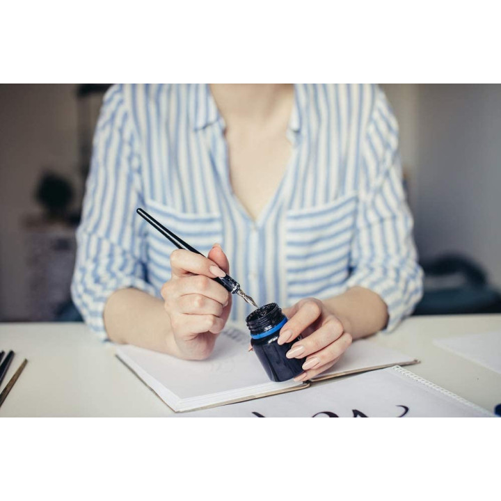 Porte-plume - Bois vernis - Ergonomique - Ecriture - Calligraphie - Brause