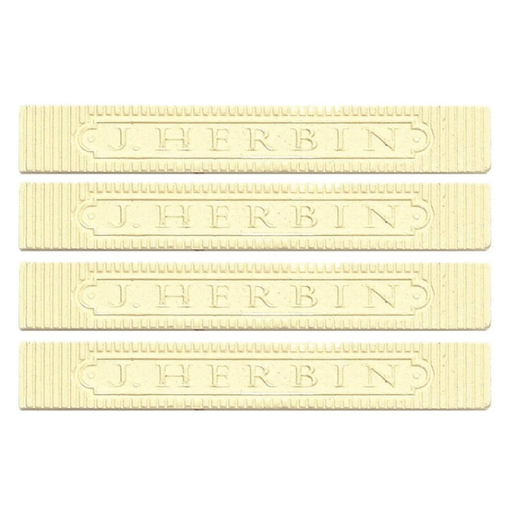 4 bâtons de cire souple - Ivoire - Sceau en cire - Invitation courrier faire-part - Herbin