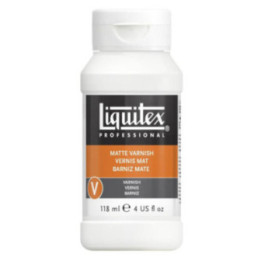 Vernis - Mat - Transparent - Peinture acrylique - Permanent - Liquitex - 118ml