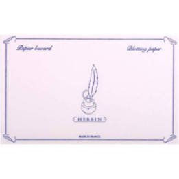 Papier buvard - Rose - 10 feuilles - 12x16 cm - 240g - Herbin