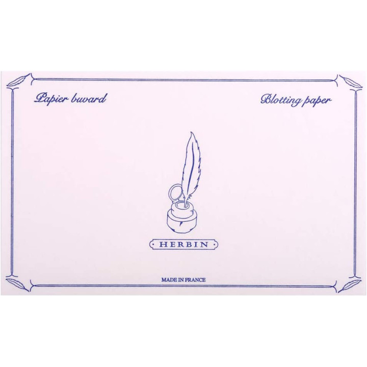 Papier buvard - Rose - 10 feuilles - 12x16 cm - 240g - Herbin