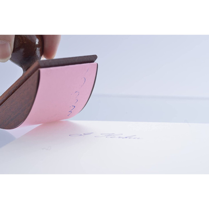Recharge papier pour tampon buvard - Rose - 10 feuilles - 4,5x12 cm - 240g - Herbin