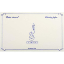 Papier buvard - Blanc - 10 feuilles - 12x16 cm - 240g - Herbin