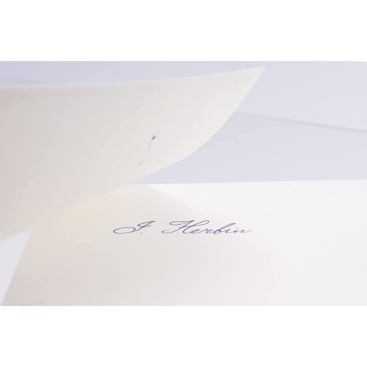 Papier buvard - Blanc - 10 feuilles - 12x16 cm - 240g - Herbin
