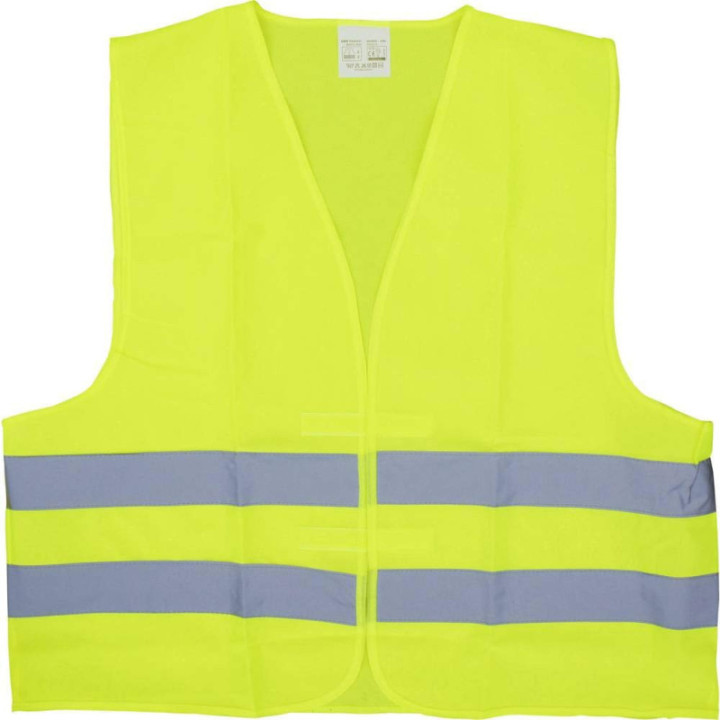 Gilet jaune - Gilet de sécurité - 2 bandes réfléchissantes - Taille XL - Viso