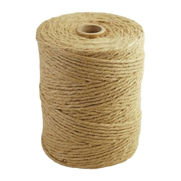 Rouleau de ficelle - Fibres naturelles - 188m longueur - 3mm diamètre - Viso