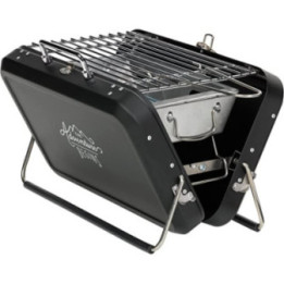 Barbecue portable - Pour pique-nique camping - Noir - Acier inoxydable