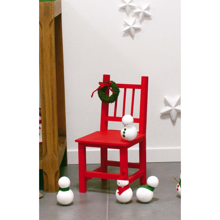 Petite chaise en bois - A personnaliser - Bois naturel - Pour enfant - CTOP