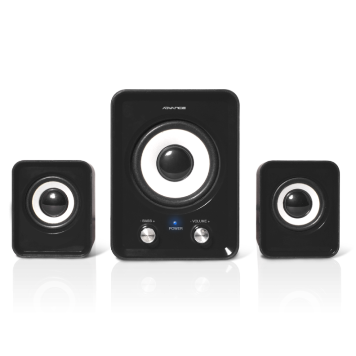Enceintes pour ordinateur - 6W RMS - 2.1 - Noir - SoundPhonic - Advance