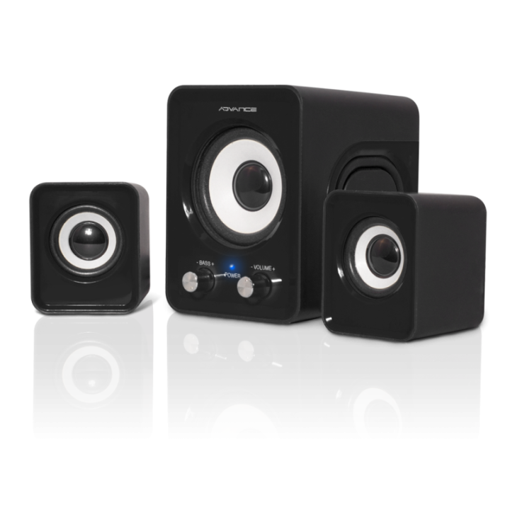Enceintes pour ordinateur - 6W RMS - 2.1 - Noir - SoundPhonic - Advance