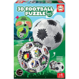 Puzzle 3D - Ballon de foot - 32 pièces - Sphère - Dès 6 ans - Educa