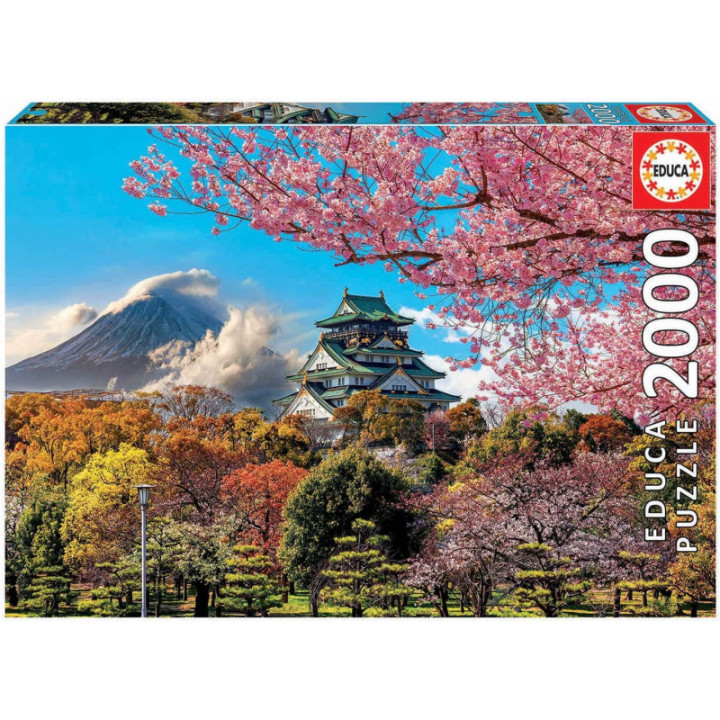 Puzzle - 2000 pièces - Le château d'Osaka au Japon - Educa