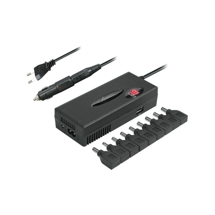 Chargeur universel pour pc portable - 90W - Allume cigare - Advance