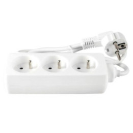 Multiprises - Rallonge - Bloc de 3 prises électriques - 16 A - Avec sécurité enfant