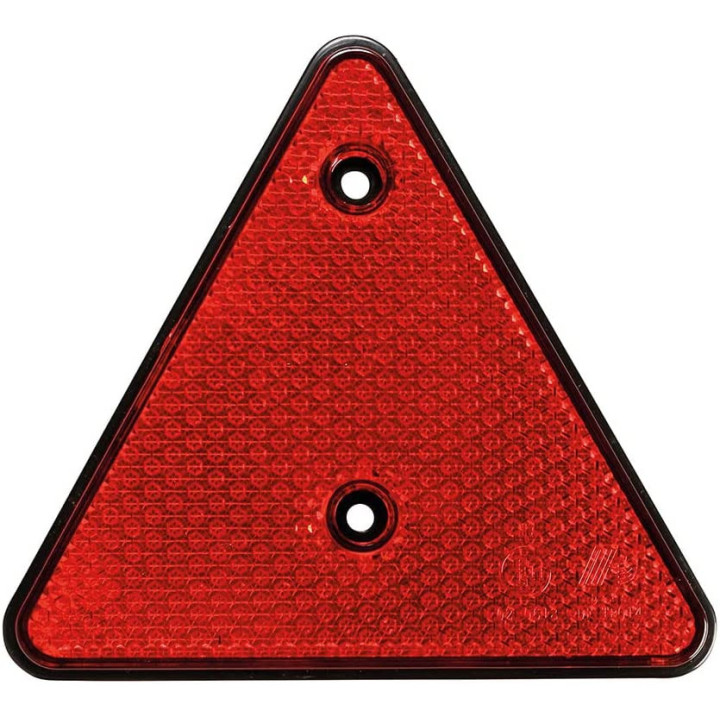 Triangle de signalisation pour remorque - Réflecteur rouge - A fixer