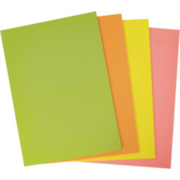 Carton de couleur assortiment de couleurs vives A4 170 g 50 feuilles - Apli