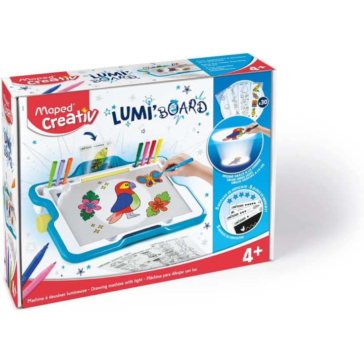 Tablette à dessin - Lumineuse - Enfant - Apprendre à dessiner - Lumi Board - Maped