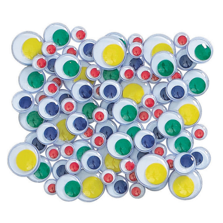 Yeux mobiles - Pour personnages - Dessin - Coloriage - Couleurs assorties