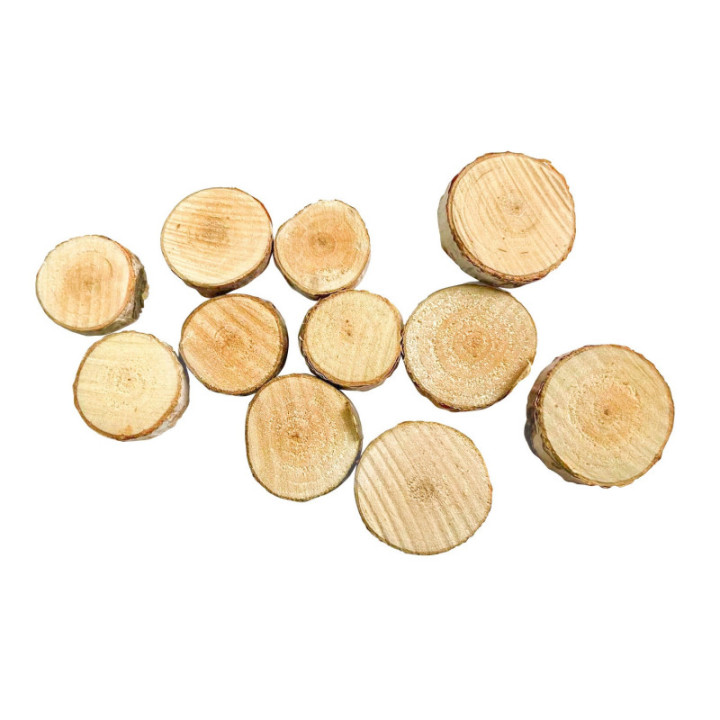 Mini rondins en bois - Loisirs créatifs - Décoration de table - Noël
