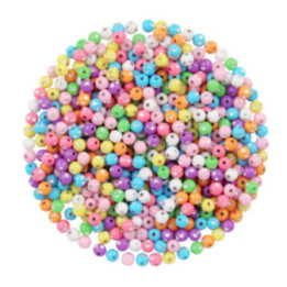 Perles - Avec strass - Rondes - Assortiments de couleurs - Bijoux bracelets colliers
