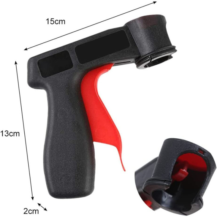 4 bombes de protection bas de caisse - 500 ml - Presto + pistolet professionnel pour bombe de peinture
