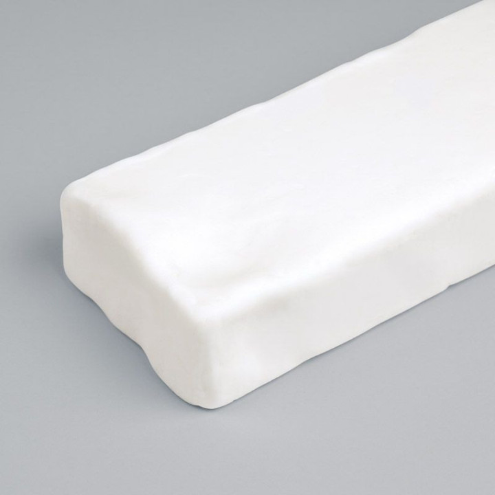 Bloc de pâte à modeler - Porcelaine russe - Blanche - Durcit à l'air - 500g