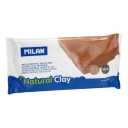 Argile - Marron - Terracotta - Naturelle - Durcit à l'air - Bloc de 400g - Milan