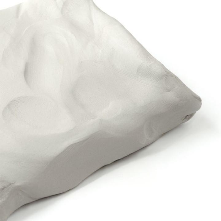 Argile - Blanche - Naturelle - Durcit à l'air - Bloc de 400g - Milan