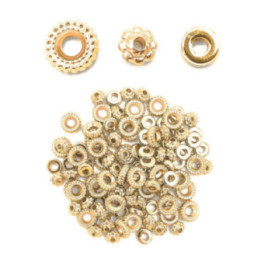 Perles - Heishi - Doré - Or - Intercalaires - Bijoux bracelets colliers