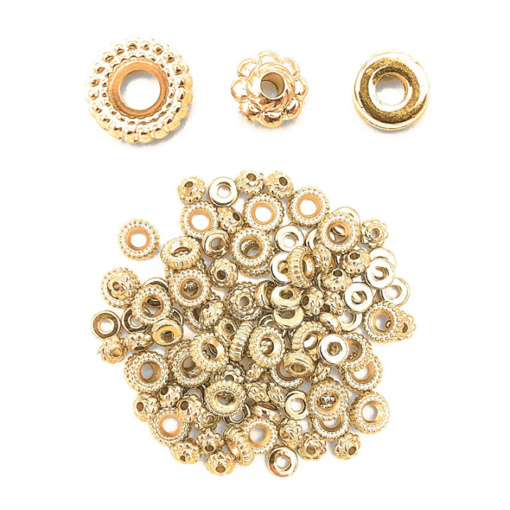 Perles - Heishi - Doré - Or - Intercalaires - Bijoux bracelets colliers