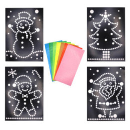 Gommettes - Noël - Cartes à gommettes - Père noël - Sapin de noël - CTOP