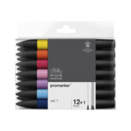 Feutres - Promarker - 12 couleurs - Winsor et Newton - Dessin - Illustration