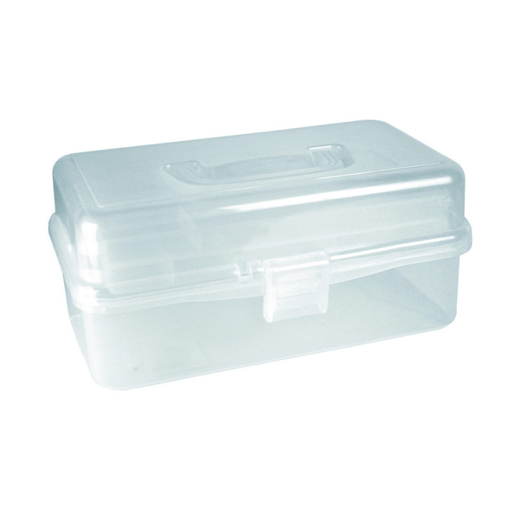 Boîte de rangement - Plastique - Avec compartiments - 33x20x15cm