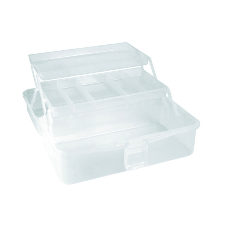 Boîte de rangement - Plastique - Avec compartiments - 33x20x15cm