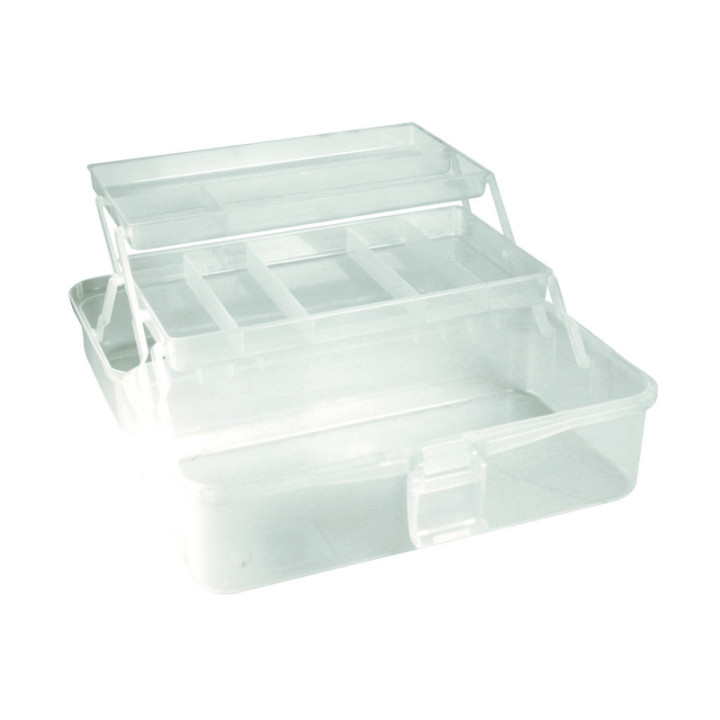 Boîte de rangement - Plastique - Avec compartiments - 33x20x15cm
