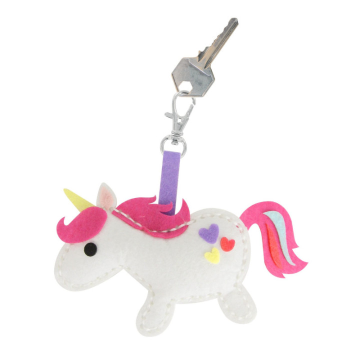 Porte-clés - Licorne - Feutrine - Kit créatif enfant - CTOP