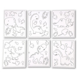 Activités créatives enfant - Dinosaures - Cartes à colorier - CTOP