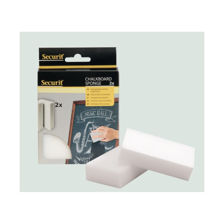Lot De 2 Éponges Nettoyantes Pour Tableau Noir - Securit
