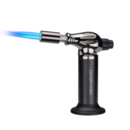 Chalumeau - Pâtisserie - Cuisine - Allume-feu - Barbecue - Noir - Rechargeable